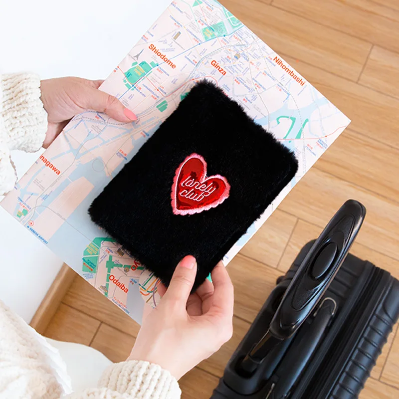 Дорожный Чехол для паспорта бархатный мягкий держатель билета Bentoy карт модный