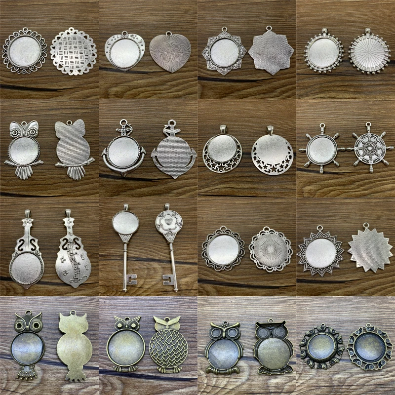 Стеклянные Кабошоны 2 шт. 25 мм материал кабошона основа для установки ювелирных