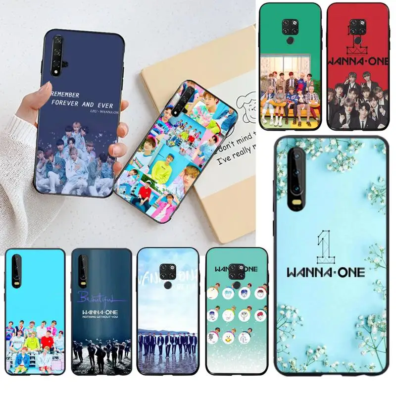 

HUAGETOP KPOP WANNA ONE Black TPU Soft Phone Case for Huawei P40 P30 P20 lite Pro Mate 30 20 Pro P Smart 2019 prime