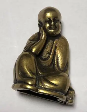 Коллекция китайская латунь резная Amitabha маленькая статуя монаха Будды изысканные