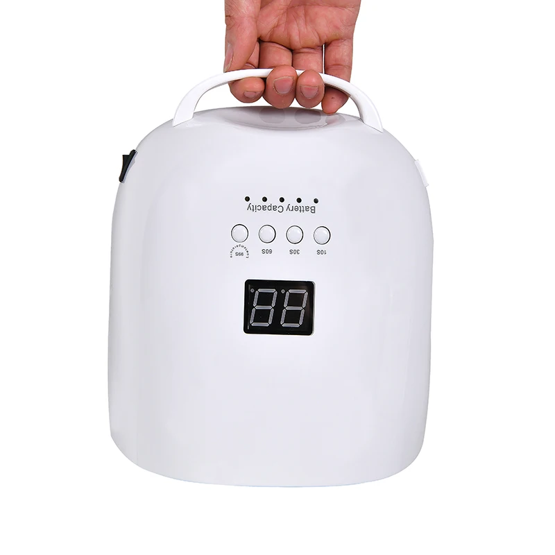 

New Arrival Red Light Nail LED Lamp Wireless Gel Polish Dryer UV Curing Light Rechargeable Pedicure Lamps Cordless Nail UV Lamp