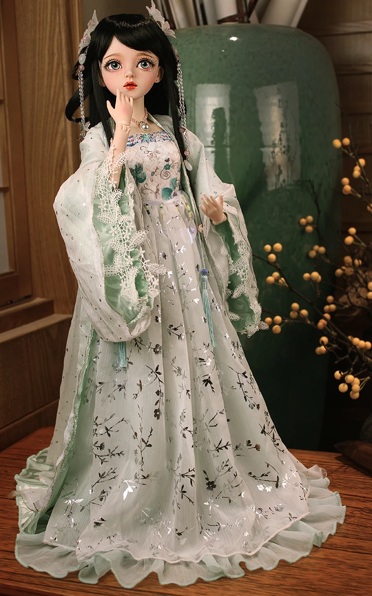 60 см bjd/sd кукла подарки для девочки китайский стиль кукла с одеждой черные волосы Свободные Глаза DIY Кукла День Святого Валентина/подарок на день рождения для детей