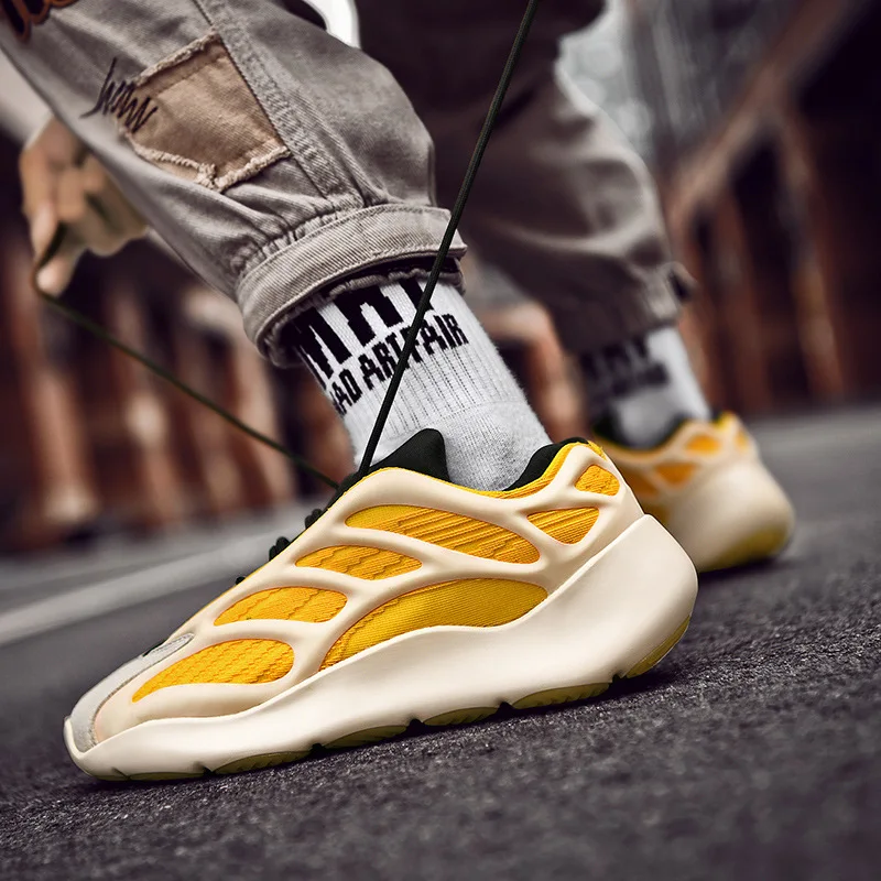

Fashion Men Shoes Causal Coconut women Shoes Male Spring Sneakers Lace-up Flats Breathable Running Sports Clunky Sneaker Large