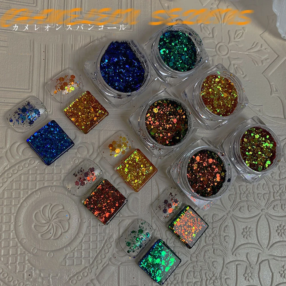 

Nail Sequins DIY Multi-Color Mix Charm Delicate Flash Nail Art Patch Decoration Elegant Fashion Repair Accessories