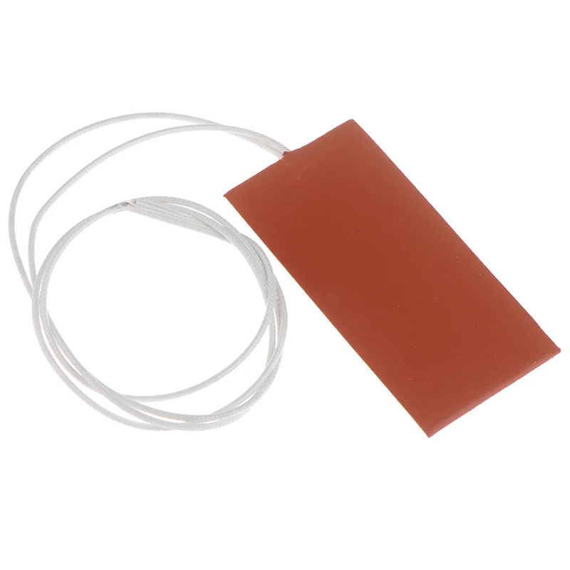 Гибкая Водонепроницаемая силиконовая нагревательная Подушка DC 50x100 мм 15 Вт 12 В