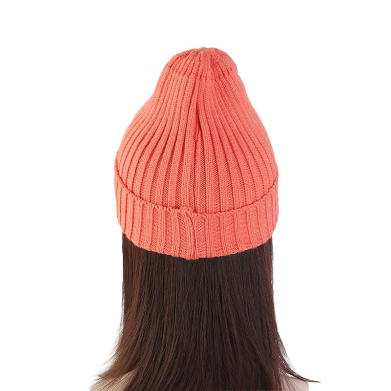 Модная женская вязаная шапка карамельных цветов в стиле хип-хоп повседневная