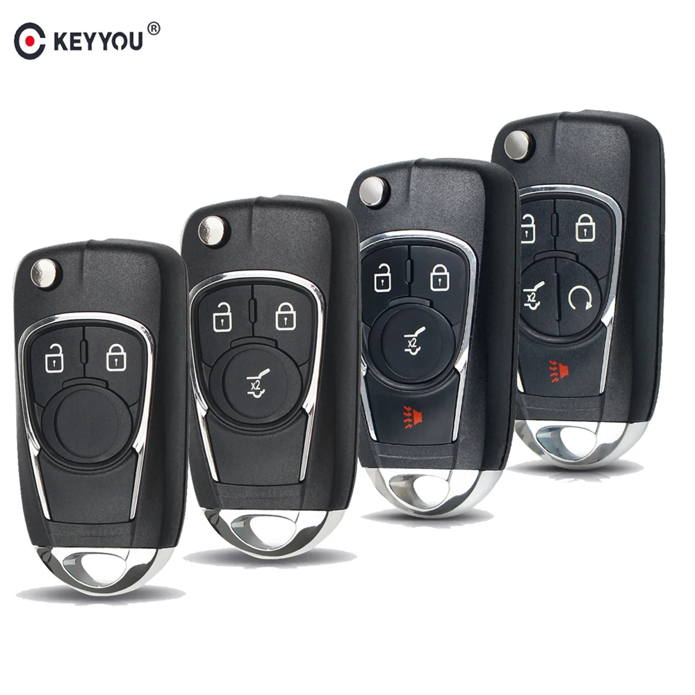 

KEYYOU Modified Car Flip Key Shell Case For Chevrolet Cruze Epica Lova Camaro Impala For VAUXHALL OPEL Insignia Astra Zafira