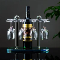 luxury crystal wine glass holder wine glass holder wholesale custom crystal stemware drain glass holder home decoration