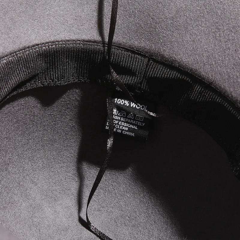 

Women 100% Wool Felt Hats Black Slip Brim Fedora for Wedding Party Church Hats Big Bowknot Cloche Hat Lady Derby Triby Hats Base