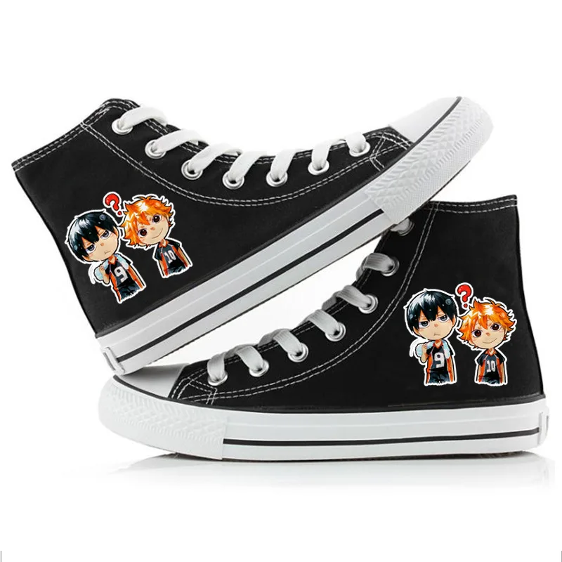 Haikyuu! Кеды на плоской подошве повседневные холщовые кроссовки plimsolls Hinata Shoyo kageyama