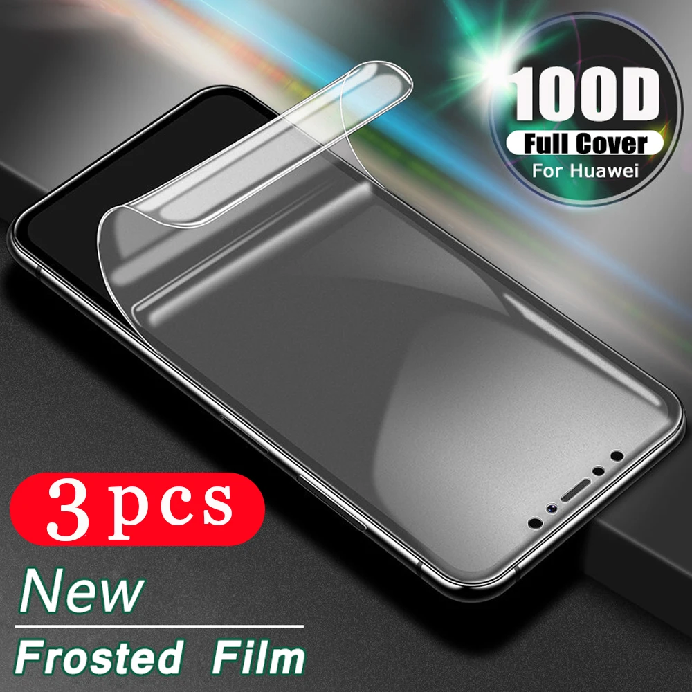 3 шт полное покрытие для huawei p smart plus 2019 2018 2020 pro Z S Гидрогелевая пленка телефона