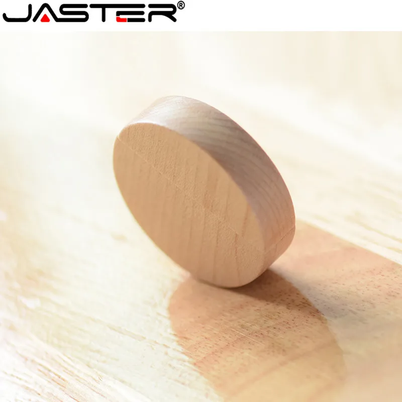 USB флеш накопитель JATSER с круглым корпусом деревянный 4/64 ГБ 2 0|USB флэш-накопители| |