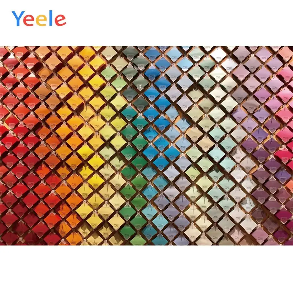 Фотофон Yeele с красочными точками кубиками рубиков персонализированные Семейные