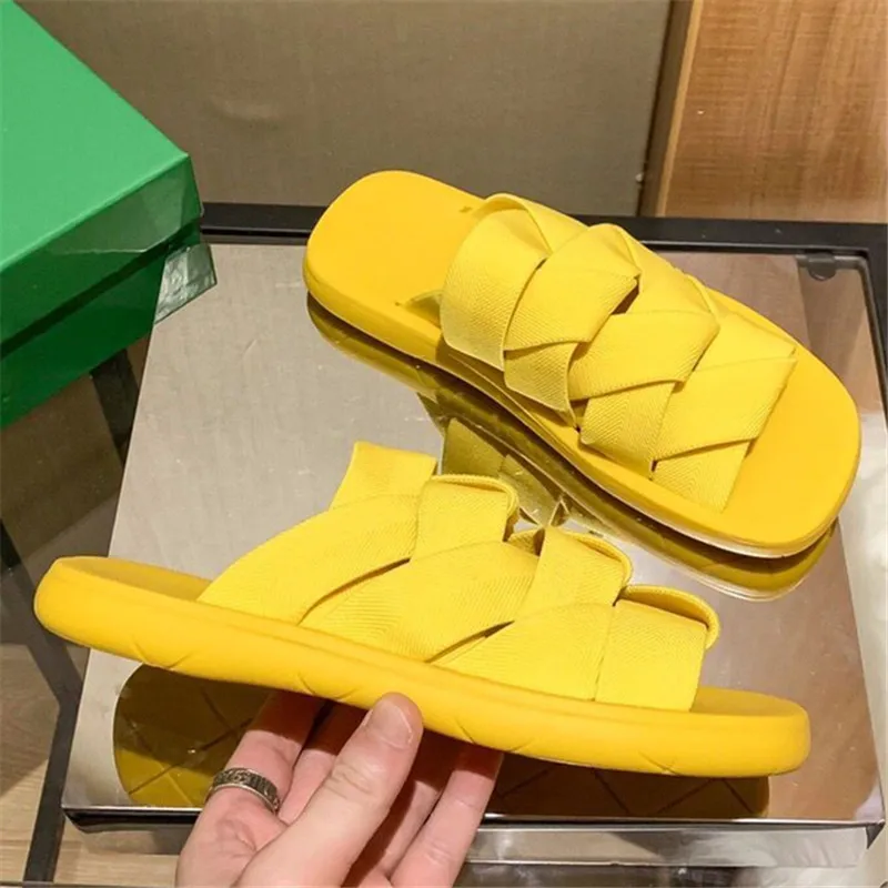 

2021 новые женские шлепанцы желтого цвета с ремешками крест-накрест снаружи шлепанцы без задника с открытыми пальцами; Женская повседневная ...