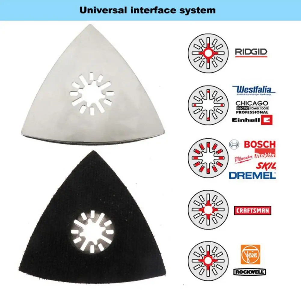 

80*80MM Triangular Stainless Steel Sanding Disc Triangular Sandpaper Disc Grinding Disc Triangle Sand Tray Polish Pad