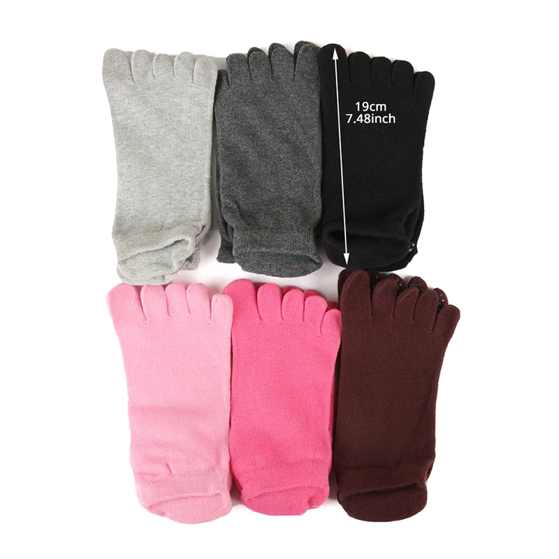 1 пара Противоскользящих носков женские спортивные носки тапочки с пятью