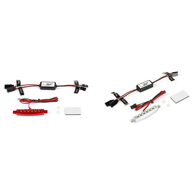 

New Metal LED Taillight Light Lamp & Car Light Controller for 1/5 HPI ROVAN ROFUN KM BAJA 5B Buggy Rc Parts
