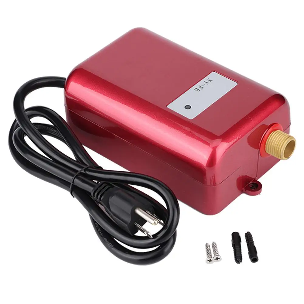 Красный Мини-подогреватель воды для ванной и кухни моющий Электрический