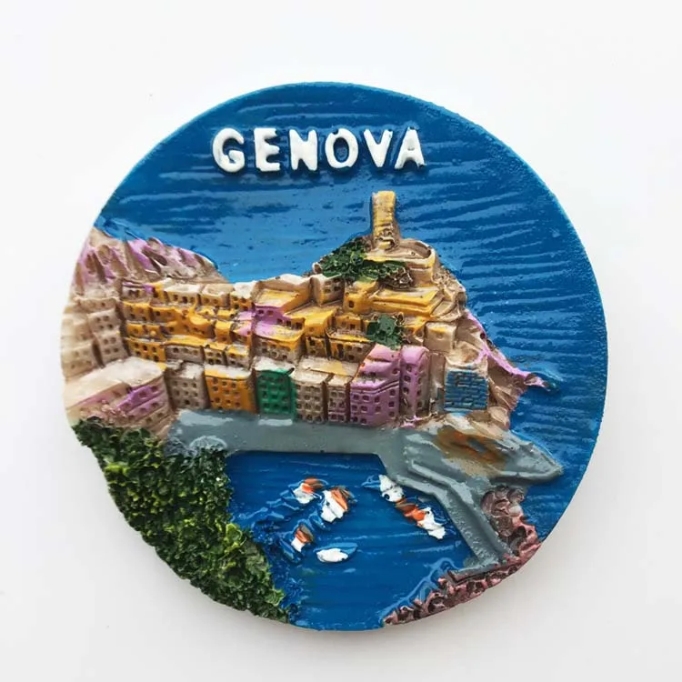 QIQIPP Genoa Италия туристические сувениры поделки магнитные наклейки магниты на