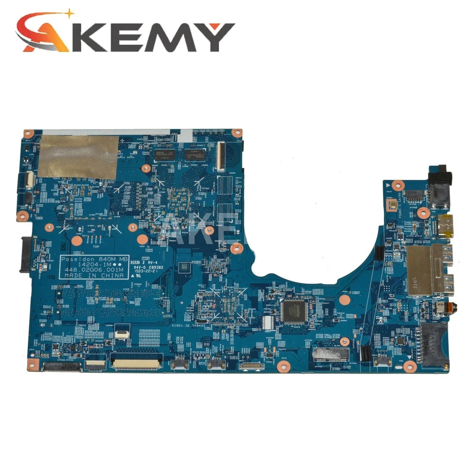

Akemy For Acer aspire VN7-791 Laptop Motherboard 448.02G08.001M NBMQR11004 MAIN BOARD I7-4710HQ CPU GTX860M Video card