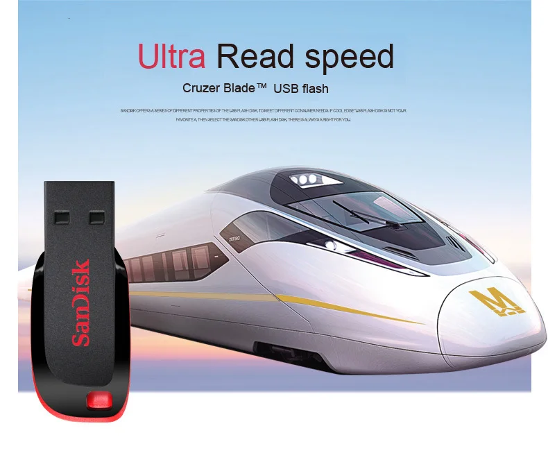 SanDisk Cruzer Blade CZ50 флеш-диск USB 2,0 128 Гб 64 Гб 32 г 16 ГБ флеш-накопители поддержка официальной проверки