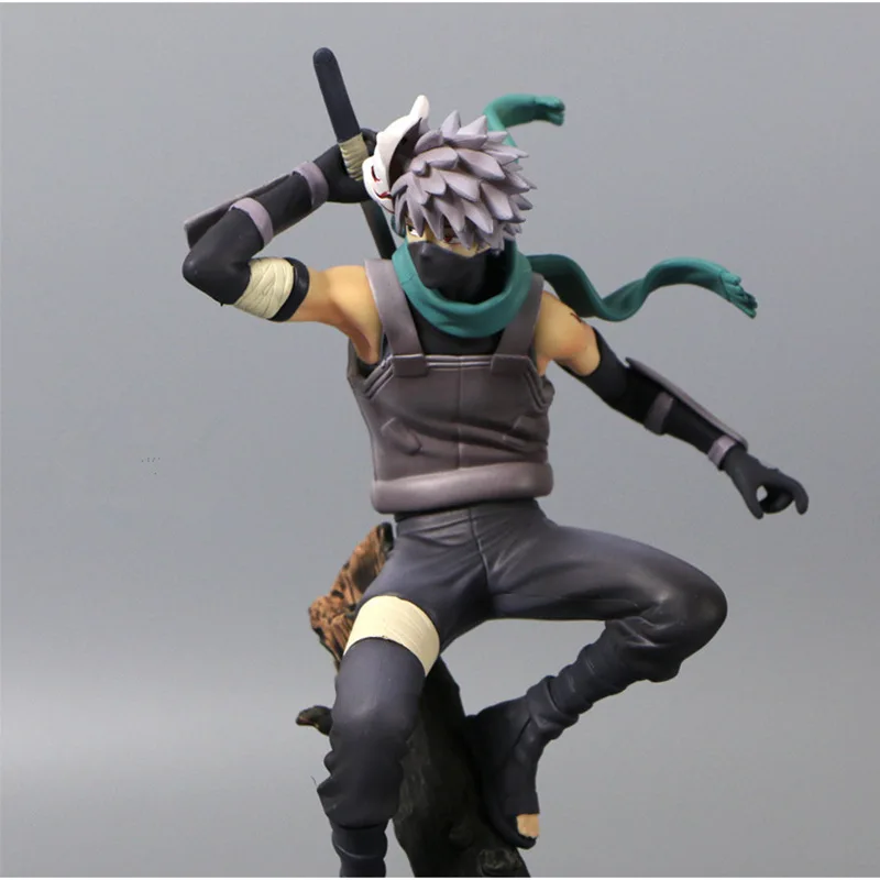 23cm anime figurine change head hatake kakashi pvc action figure the dark kakashi figures collectible toy free global shipping