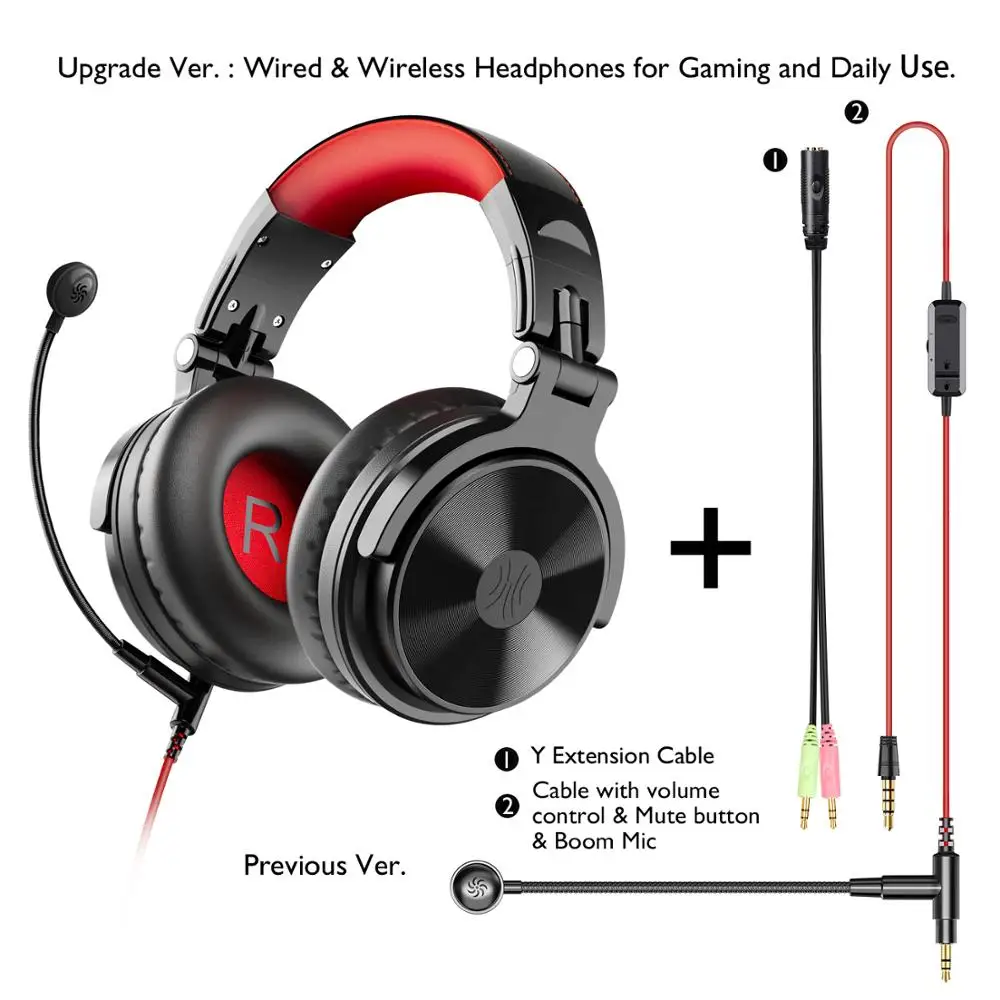 OneAudio, новинка, игровая гарнитура, беспроводные наушники с удлинителем, микрофон для Chating, складные, портативные, Bluetooth наушники для Xbox и т. д