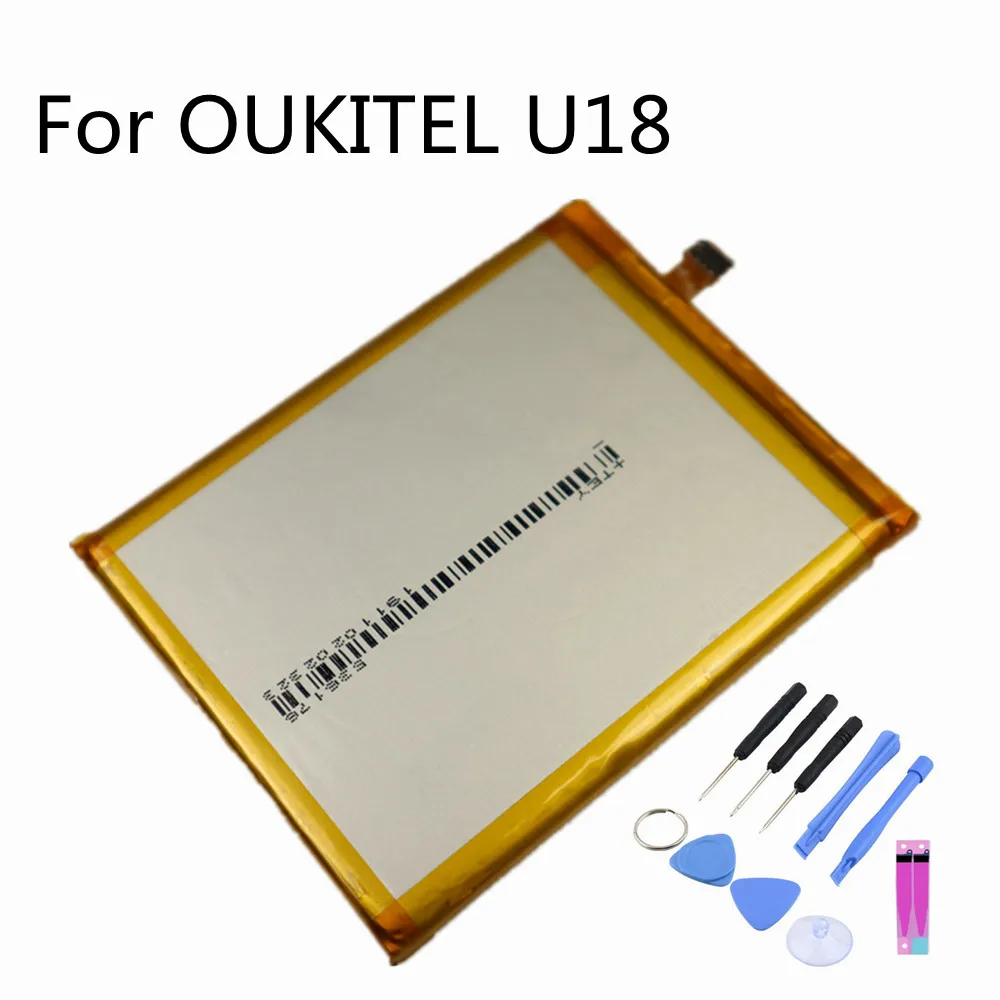 

High Quality 100% Original oukitel U18 Battery 4050 mAh Replacement Mobile Phone Battery + Tools