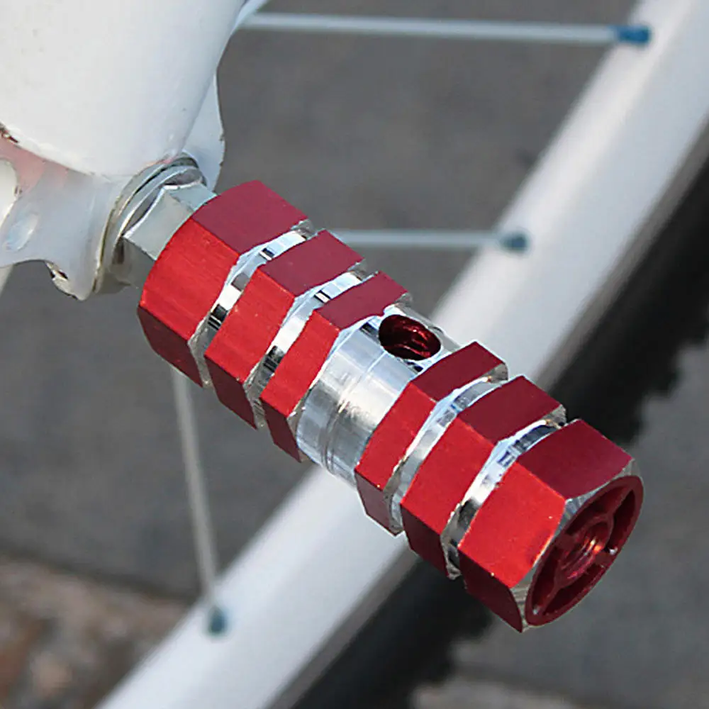 

3 Pairs Aluminum Alloy Foot Stand Stunt Pegs Mountain Road Bike Bicycle Front Rear Wheel Axis Axle Cylinder Pedal Bicycle Part