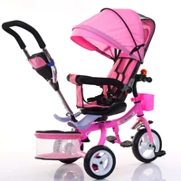baby tricycle folding bicycle three wheel baby bike stroller swivel seat baby carriage pushchair buggy pram for kids trolley