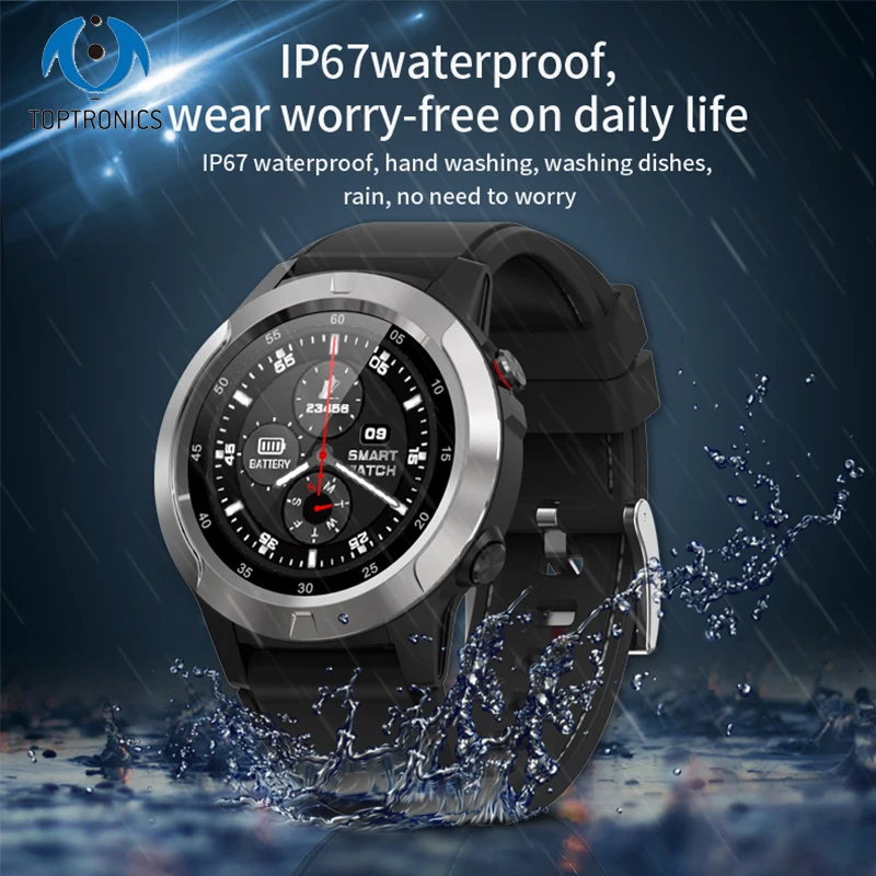 Открытый gps позиционирование спортивные умные часы IP67 водонепроницаемый компас