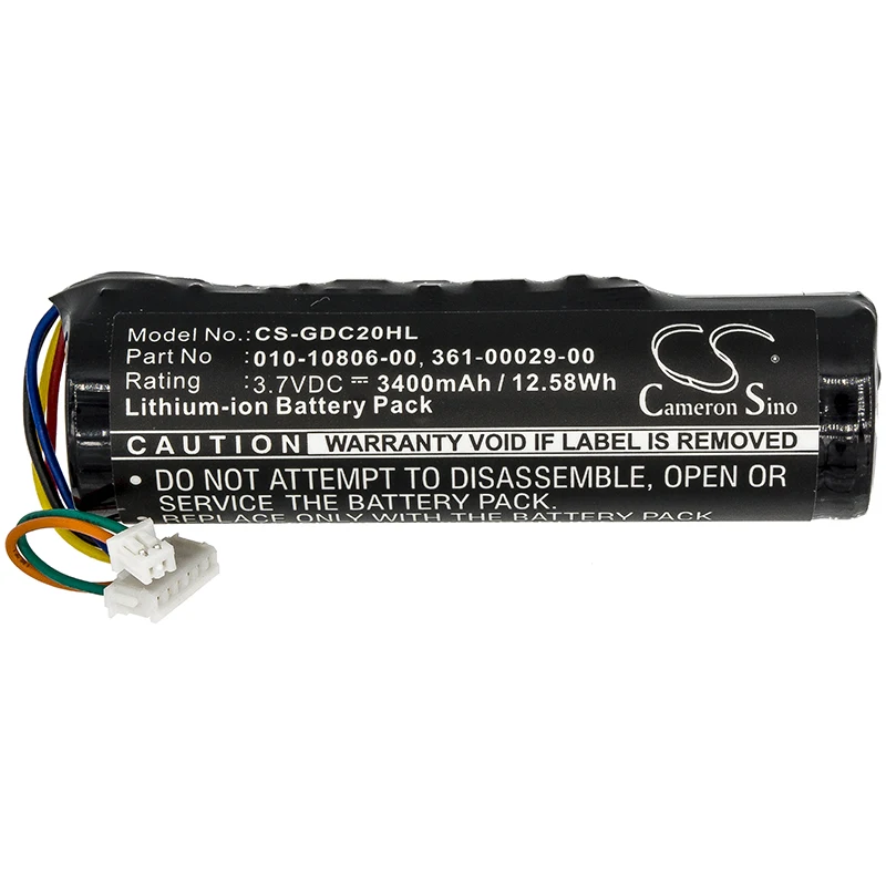 

Cameron Sino 3400mAh Battery for Garmin DC20, DC30, DC40, Dog Tracking DC 20,010-10806-00,010-10806-01,010-10806-20,361-00029-00