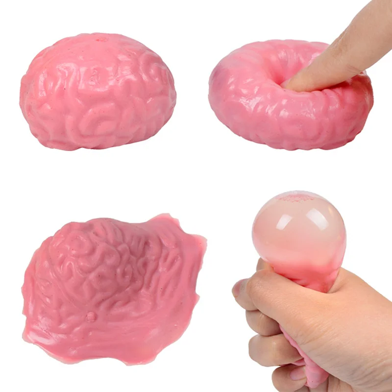

Stress Reliever Toy Squishy Squeeze Brain Splat Ball Funny Gadgets Cool Stuff Autism Sensory Fidget Toy For Kids Adult