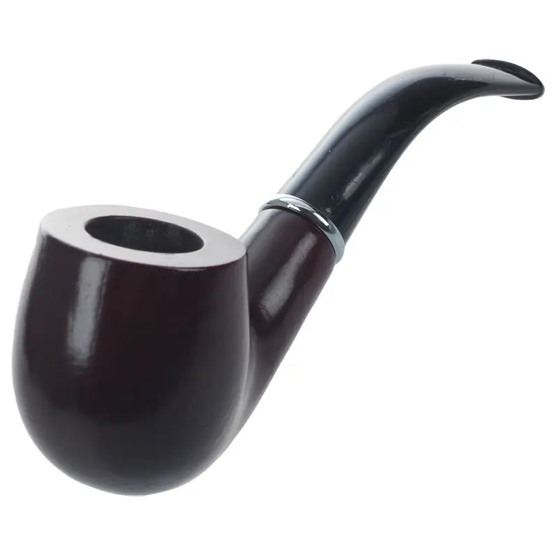 

Wooden Tobacco Smoking Smoke Pipe + Stand