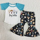 Новый дизайн; Детская дизайнерская одежда для девочек; Наряды с расклешенным низом; Изысканная детская одежда из молочного шелка; Оптовая продажа; Детская одежда