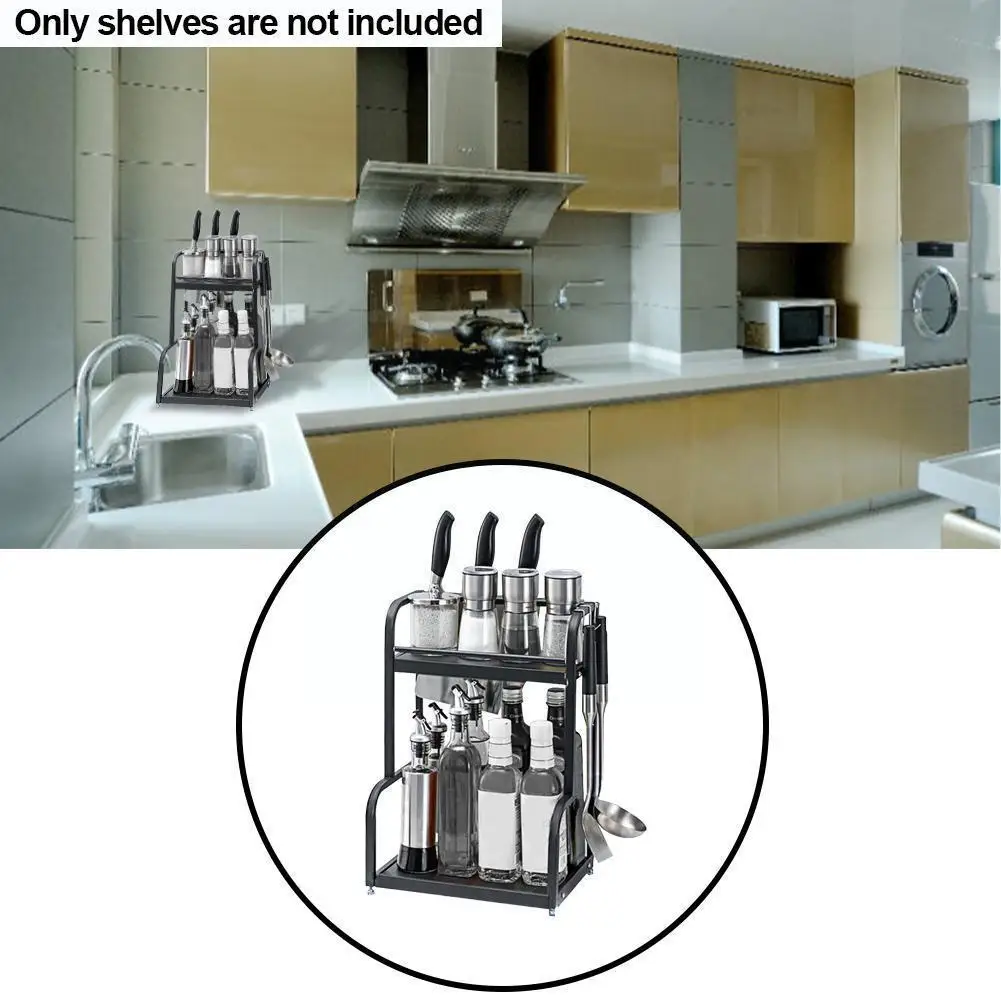 

Kitchen Spice Rack, Chopstick Rest, Countertop Multifunctional Rack Storage Kitchenware L0j4