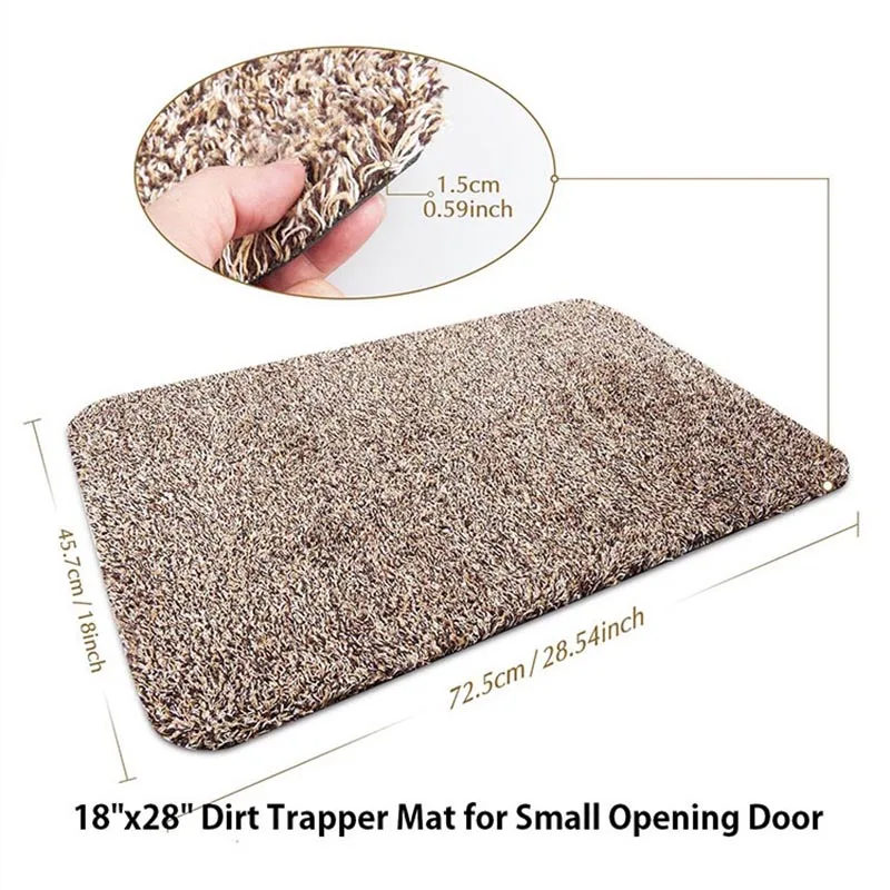 

Entrance Door Floor Mat Water Absorbent Bath Mats Kitchen Anti-slip Rugs With Plush Floor Carpets For Bedroom Home Decrotion