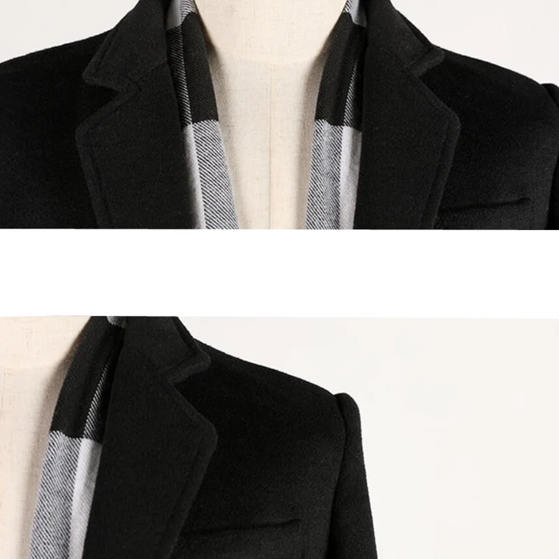 2020 мужское зимнее шерстяное пальто мужские куртки ветровка мужская брендовая