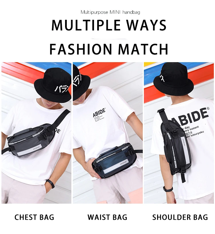 Мужская многофункциональная сумка на плечо водонепроницаемый светильник для