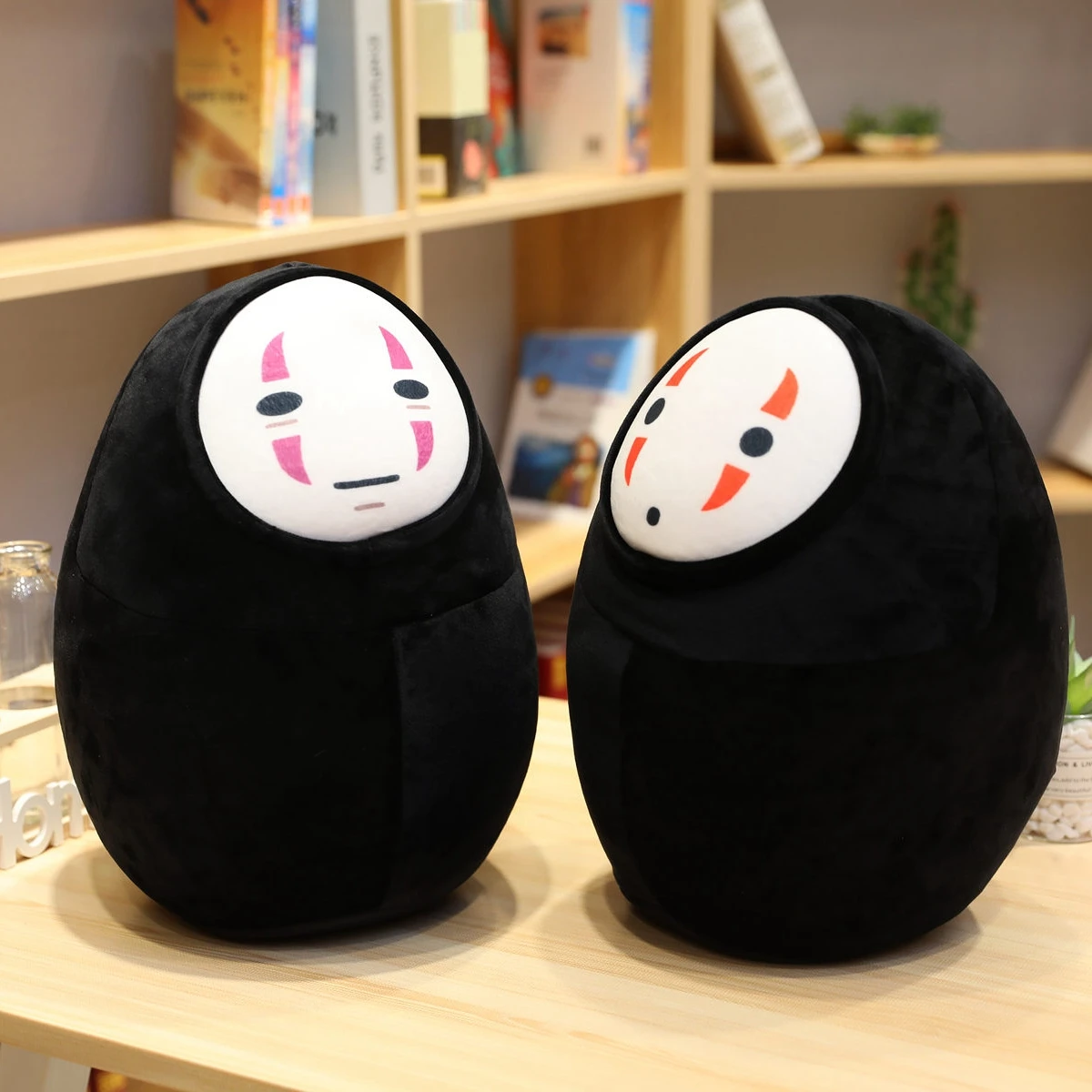 

Набивная U-образная подушка Kaonashi, креативная забавная плюшевая игрушка с изображением призрака из фильма «Безликий человек» без лица, подар...