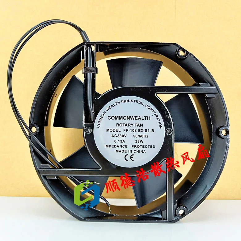 Ventilador Axial com Rolamento Duplo Oval Embutido 380v 38w Ventiladores e resfriadores