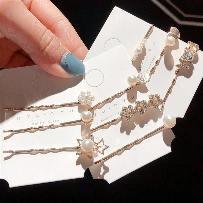 3 шт./компл. заколки для волос с жемчугом BB шпильки инструменты укладки аксессуары