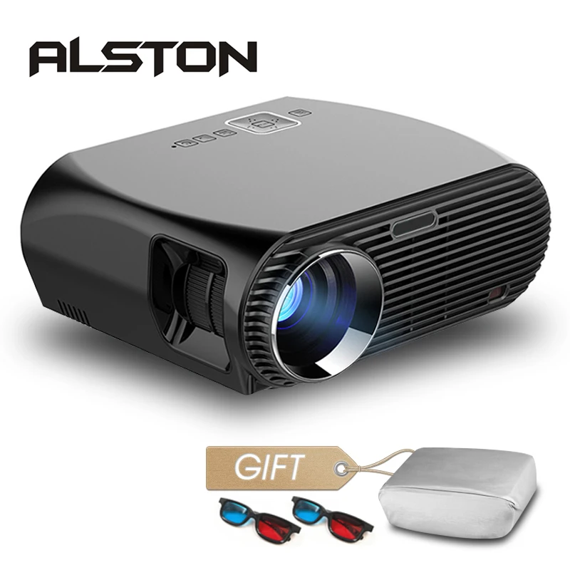 Проектор ALSTON GP100 3200 лм 1 Гб + 8 Amlogic S905X MSTAR V69 Android 6 0 1080P HD проектор с ЖК