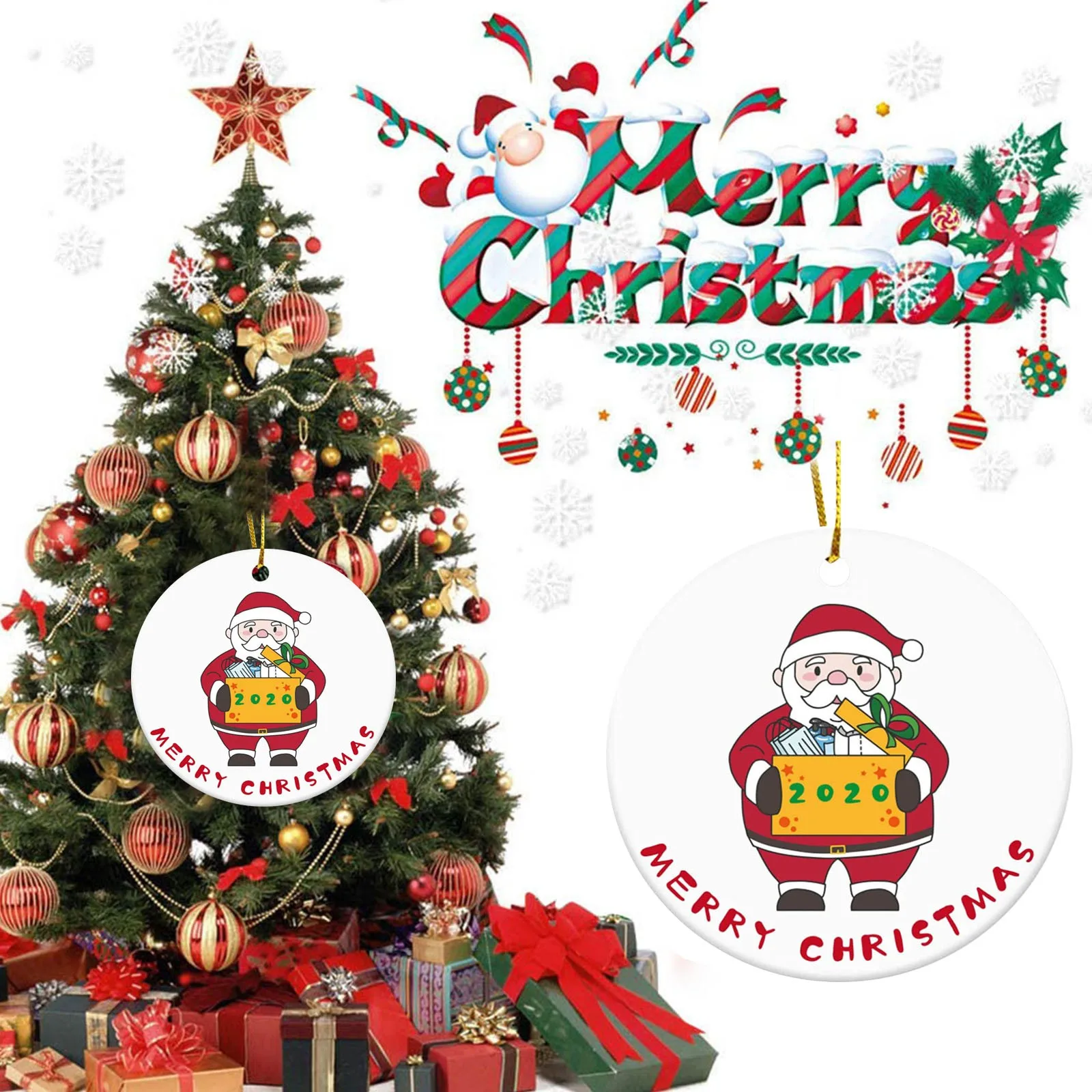 

2021 New Christmas Tree Decoration Lighted Pendant Faceless Old Man Pendant Christmas Decorations New Year navidad