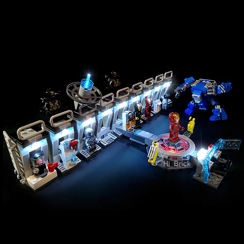 Новые Супер Герои ЖЕЛЕЗНЫЙ ЧЕЛОВЕК зал брони Совместимость 76125 строительный