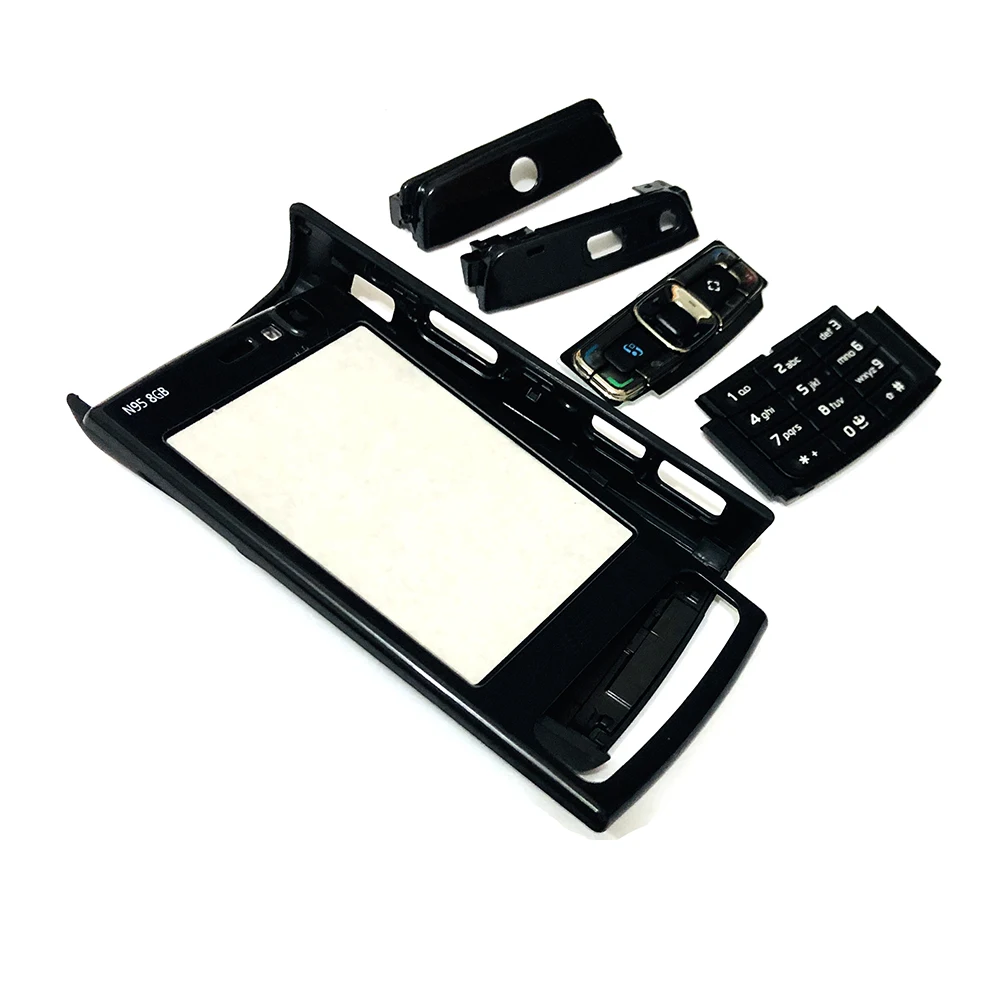 Для Nokia N95 8G Корпус Передняя Лицевая панель + задняя крышка/крышка батарейного
