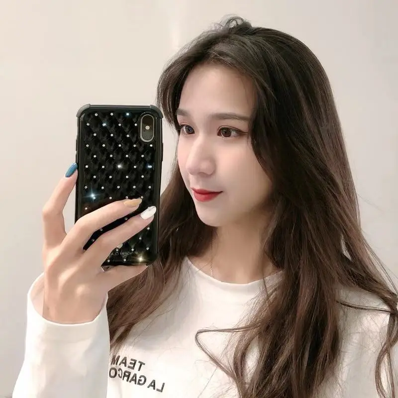 Модный чехол с драгоценными камнями для телефона, чехол для iPhone X XS XR XS Max 8 7 6 6S Plus, прозрачная защитная задняя крышка ТПУ чехол