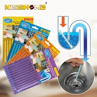 12pcs set sani cleaing sticks keep your drains pipes clear and odor home cleaning essential tools pipe cleaner bathroom tools