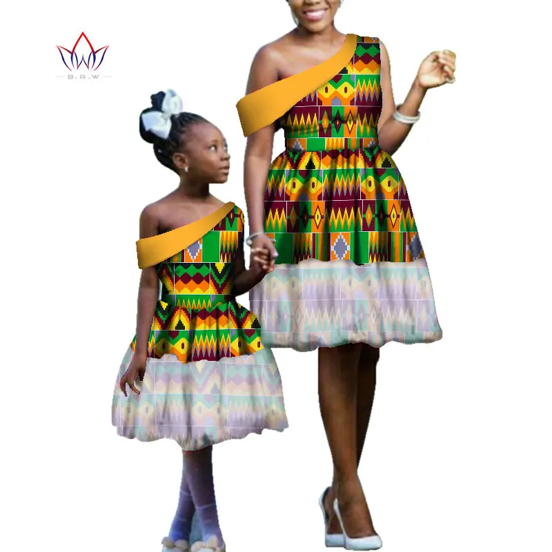 Лето 2021 африканские платья Дашики для женщин и детей африканская одежда до колен