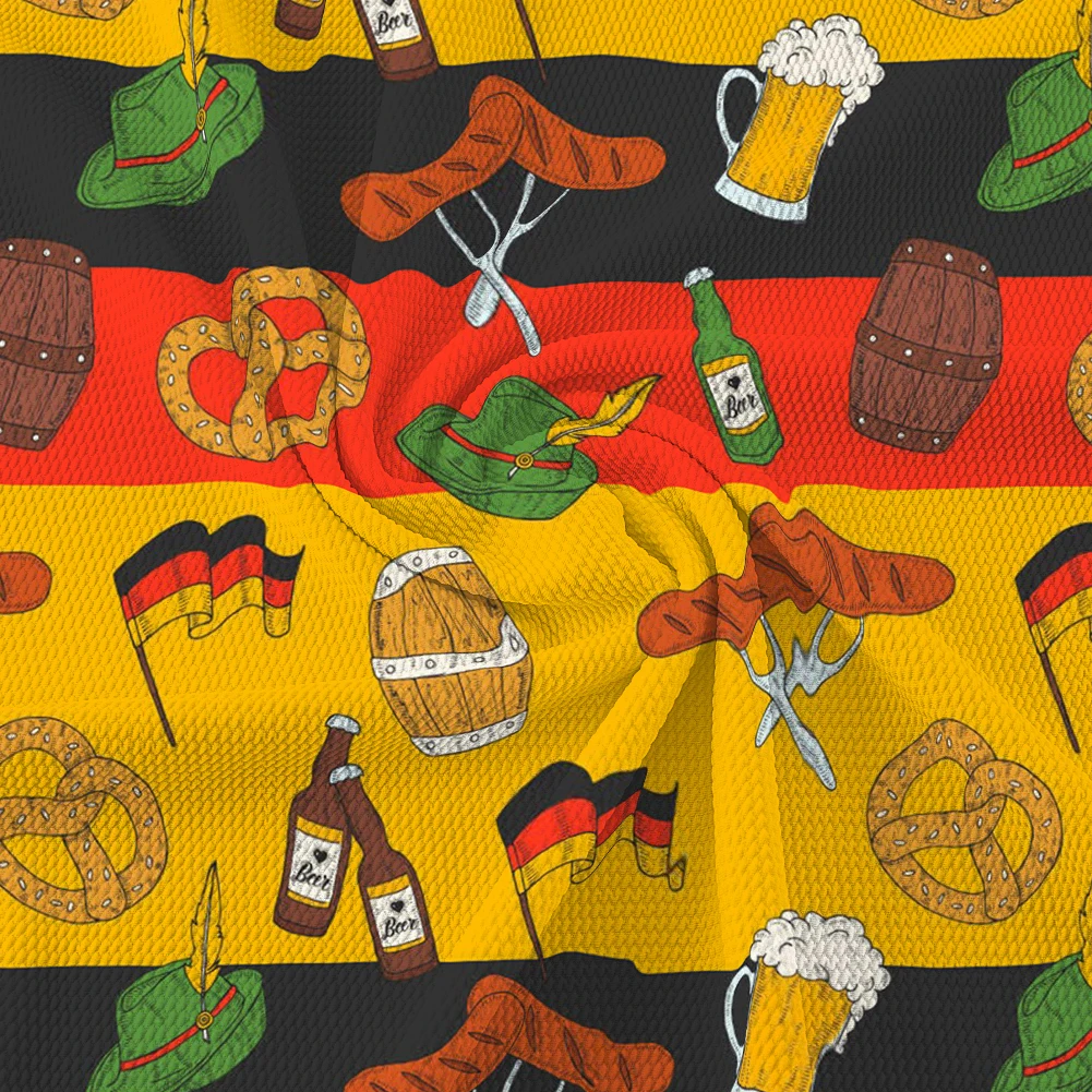 Октоберфест пивной узор печатная пуля текстурированная Ливерпуль Пэчворк Ткань